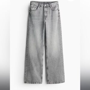 Grey high waisted jeans